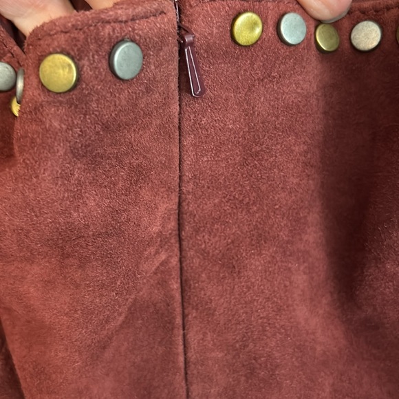 Nasty Gal Genuine Suede Appliqué Halterneck Mini Dress - Picture 12 of 17